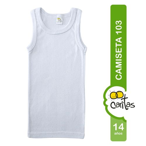 Camiseta tirantes Caritas niño -Talla 14A