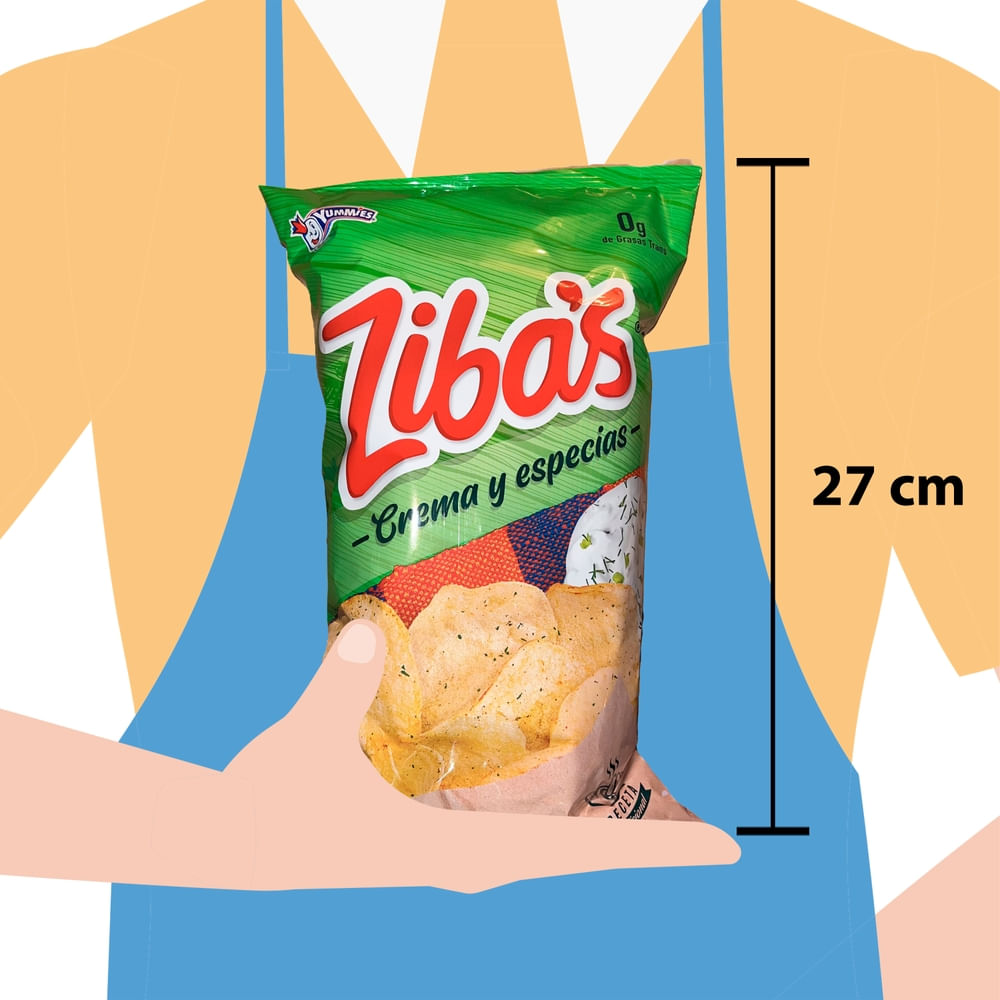 Papas Ziba's Crema y Especias - 190 g - Masxmenos | Costa Rica