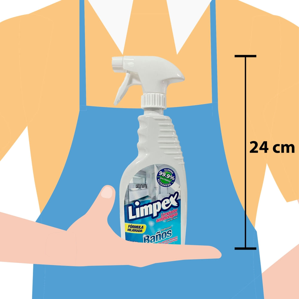 Limpiador Limpex para baños antihongos – 500 ml - Walmart | Costa Rica