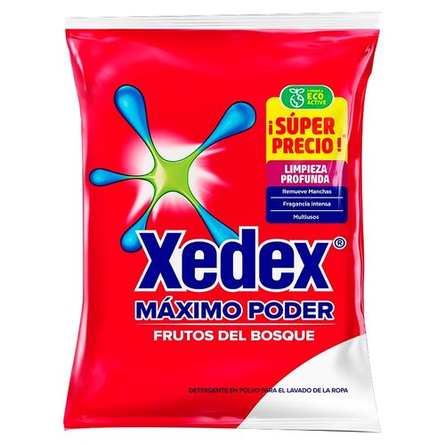 Detergente en Polvo Xedex Frutos Rojos - 800 g