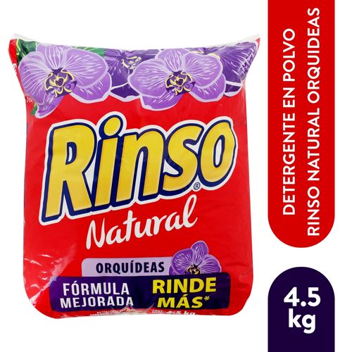 Detergente en polvo Rinso natural orquídeas - 4500 g