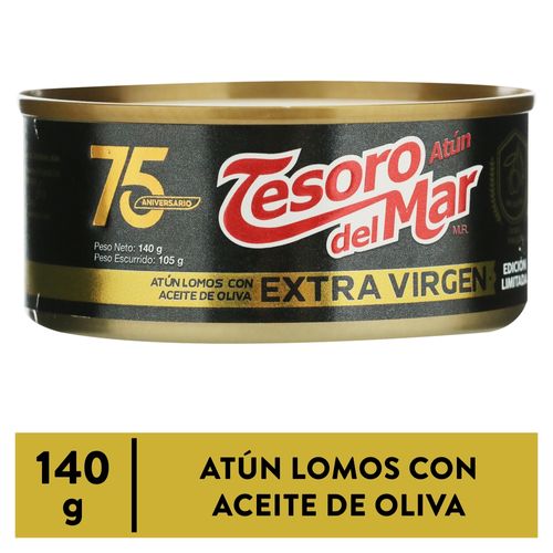 Atún Tesoro Del Mar, Lomos En Aceite Extravirgen -140 gr