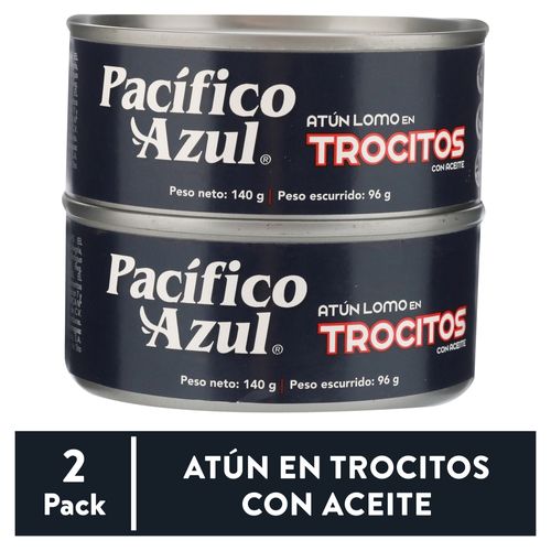 2 Pk Trocitos Pacifico Azul 280gr