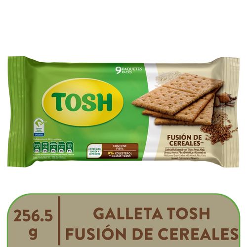 Galleta Pozuelo Tosh Fusi Cereal - 256.5gr