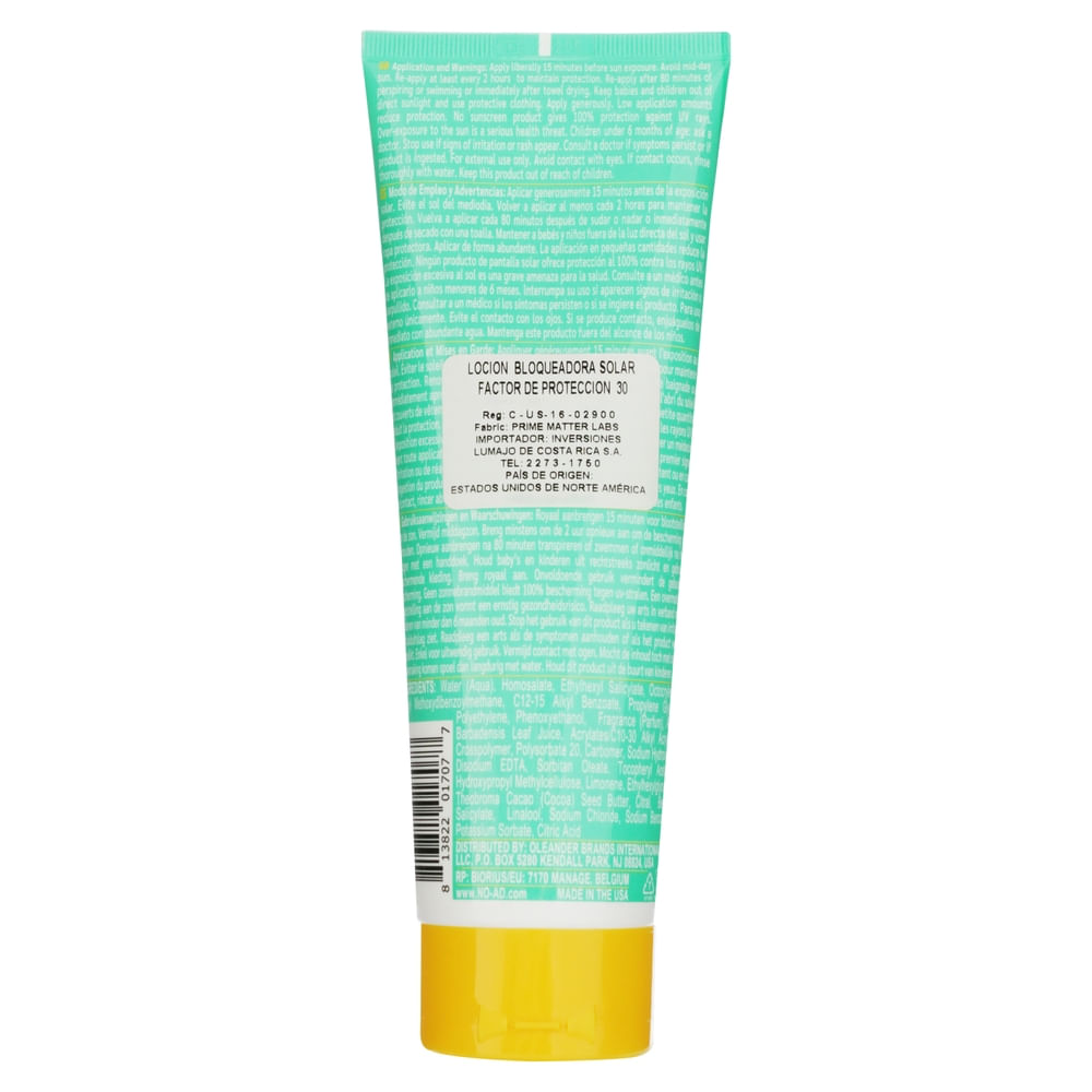 Comprar Bloqueador NO-AD Spf 30 Sunscreen Lotion -251 g | Walmart Costa ...