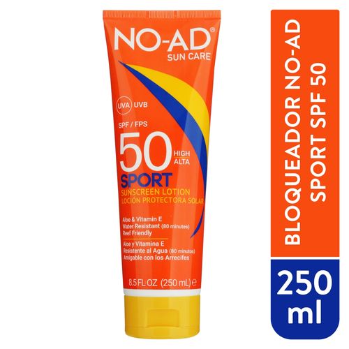 Protector solar NO AD sport FPS 50 - 250 ml