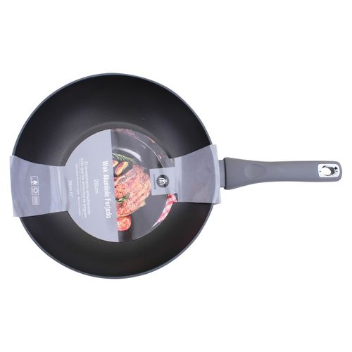 Wok 28 Cm Aluminio Forjado 3mm Ht