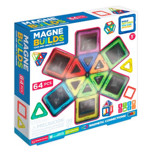 Juego de Bloques Magnéticos 64 pzas