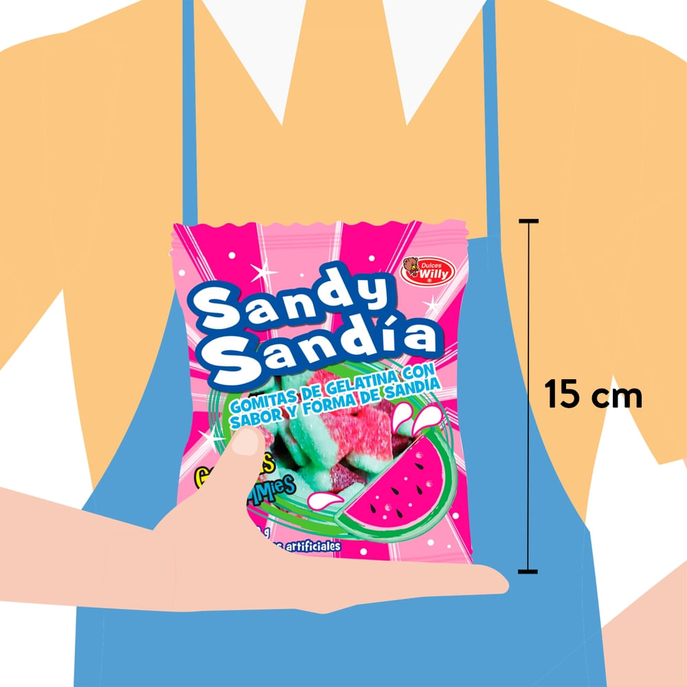 Goma Dulces Willy Sandía - 80 g - Masxmenos | Costa Rica