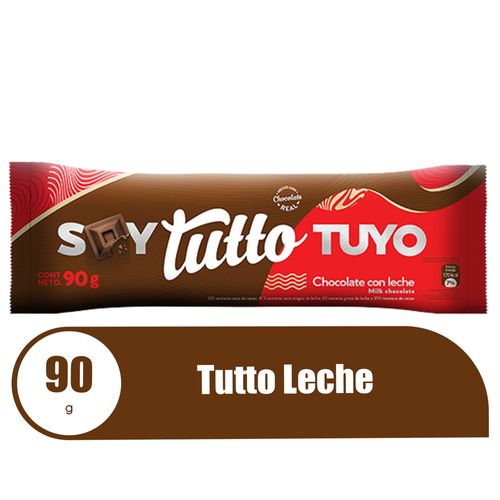 Chocolate Tutto con leche - 90 g