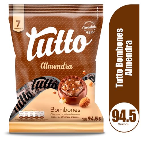 Chocolate Tutto Bombones con Almendras - 94,5 g