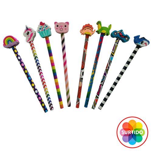 Lápices Pen Gear grafito Surtido -4 uds