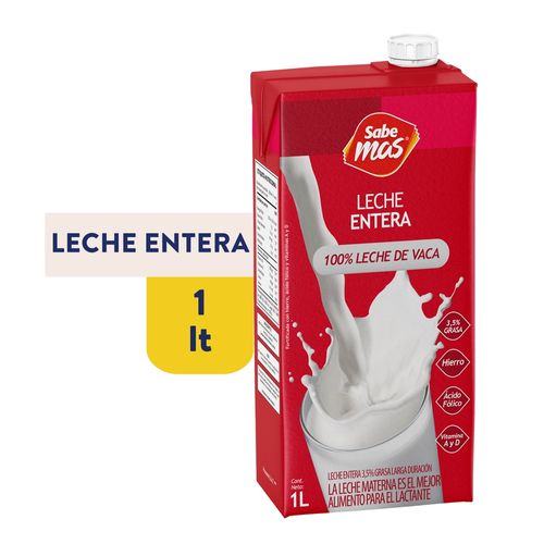 Leche entera Sabemas - 1 L