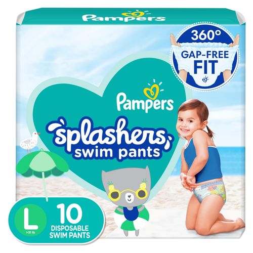 Pañales Pampers Splashers para Nadar Talla 5 -10 Uds