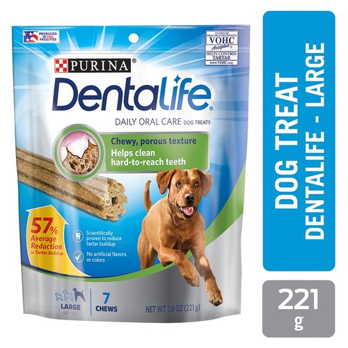 Bocadillos Dentalife Purina para perros grandes - 221 g