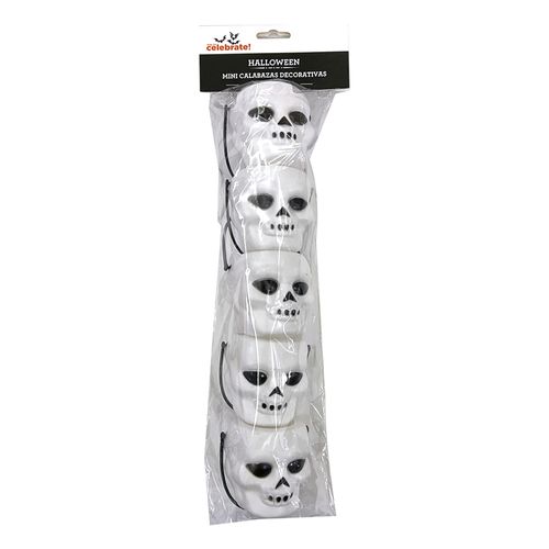 Mini recipientes Way to Celebrate calaveras -6 pzas