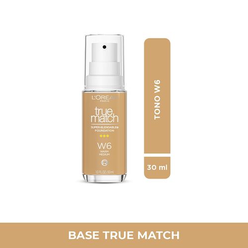 Base De Maquillaje Loreal Paris True Match Tono W6