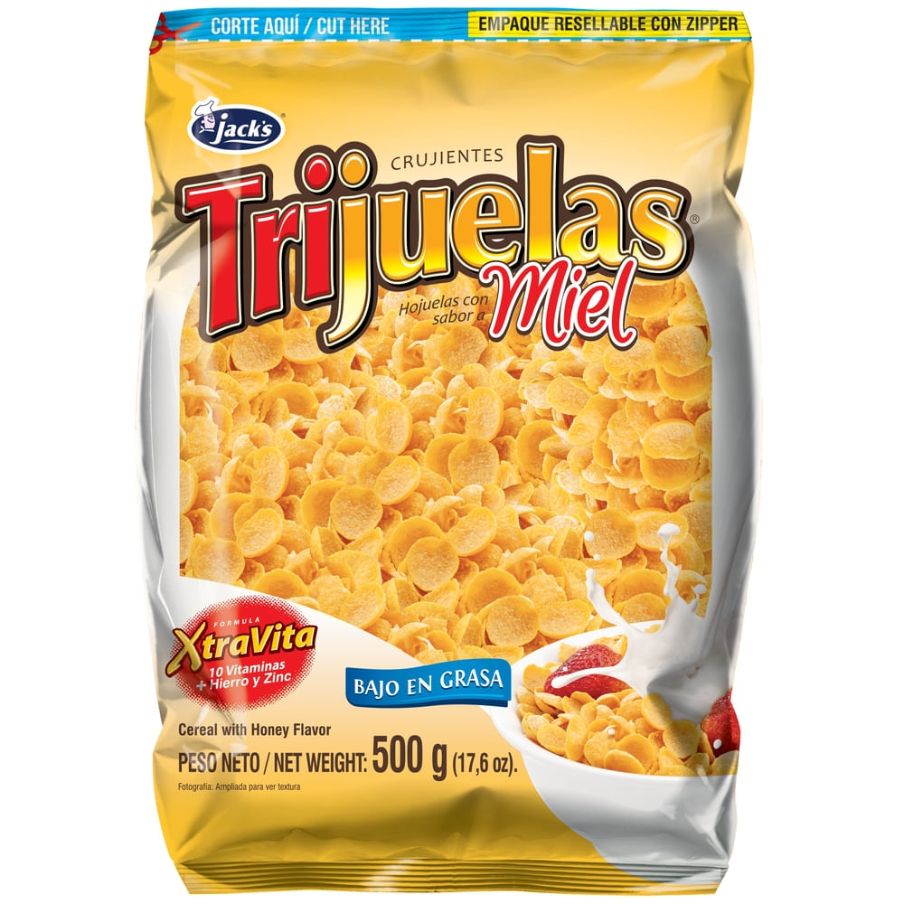 Comprar Cereal Jack's Trijuelas Miel Ziploc -500Gr | Walmart Costa