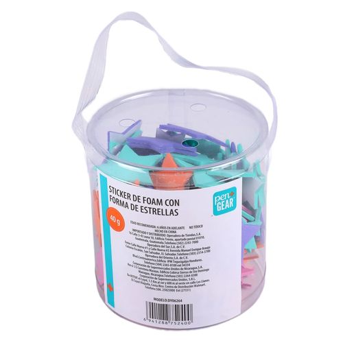 Sticker Foam Pen Gear con forma de estrellas