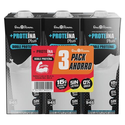 Leche Dos Pinos Líquida Delactomy 3,5%  3 Pack - 946 ml