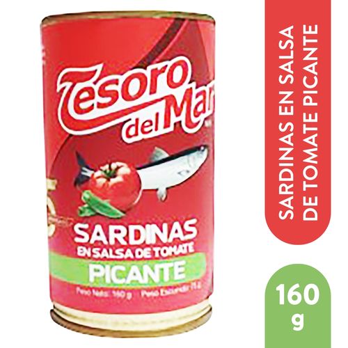 Sardina Tesoro del Mar Tomate Picante -160 g