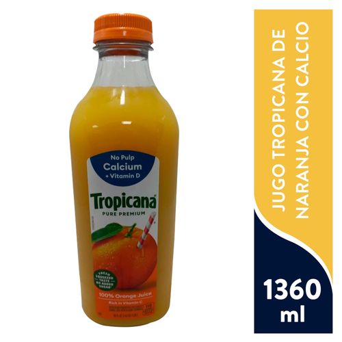 Jugo Tropicana de naranja con calcio - 1360 ml