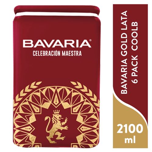 Bavaria Gold Lata 6 pack  Coolb - 2100 ml