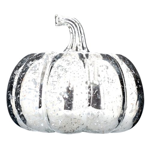 Calabaza Metalica Plata 18cm