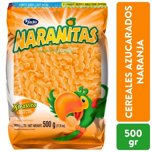 Cereal Jack's Naranitas Ziploc -500Gr