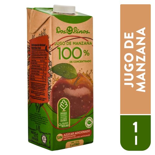 Jugo Dos Pinos 100% Manzana Tetra -1000ml