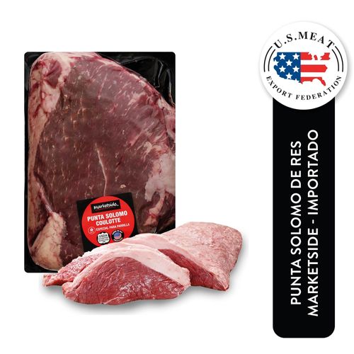 Bistec De Res Punta Solomo Coulotte Marketside, Empacado, Precio indicado por Kilo