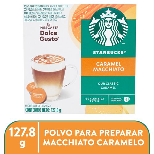 Café Starbucks By Nescafé Dolce Gusto Caramel Macchiato Caja 12 Cápsulas - 127,8g