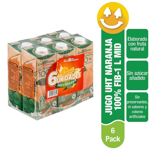 Jugo De Naranja Dos Pinos 6 Pack - 1Lt