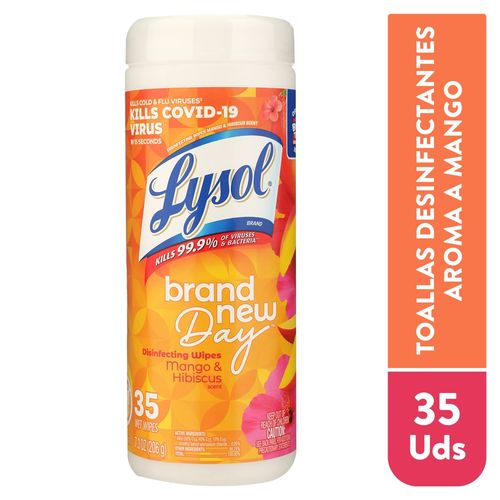 Lysol Toalla Desinfectante Mango 35 Un