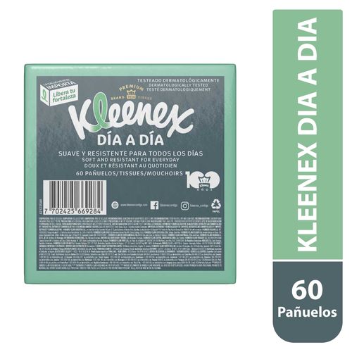 Pañuelo Facial Kleenex Cubo - 60 uds