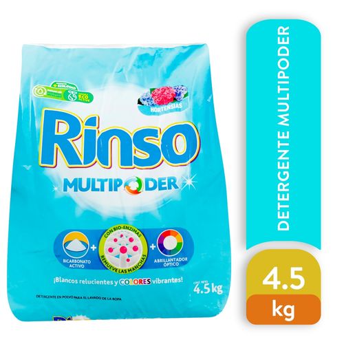 Detergente en polvo Rinso multipoder - 4500 g