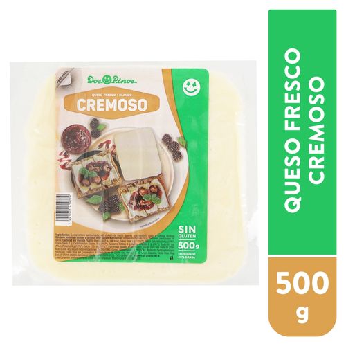 Queso Dos Pinos Cremoso Fresco, Sin Glúten - 500gr