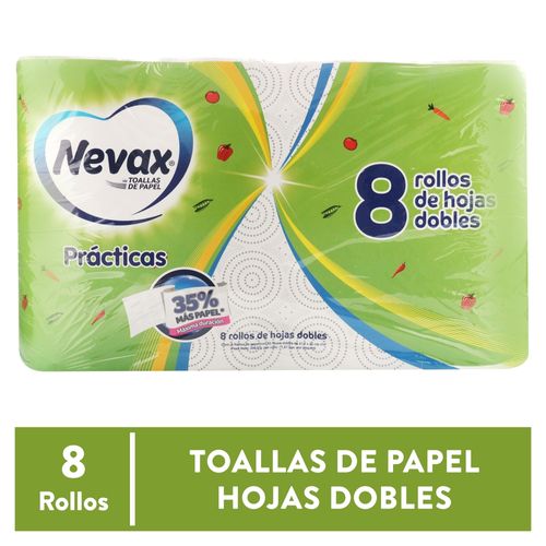 Toalla Cocina Nevax Prácticas doble hoja -8 Uds