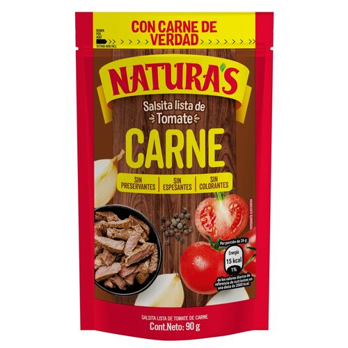 Salsa Tomate Naturas Con Carne - 90g