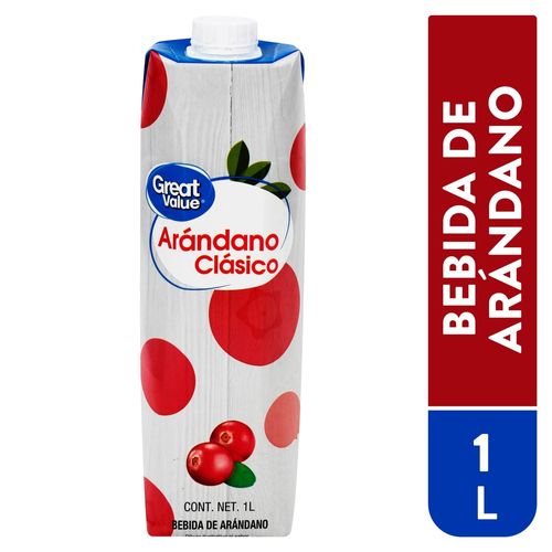 Bebida Great Value de arándanos - 1 L