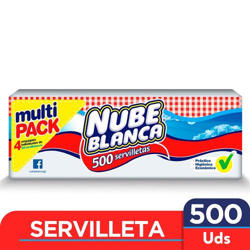 Servilleta Nube Color Blanca -500unidades