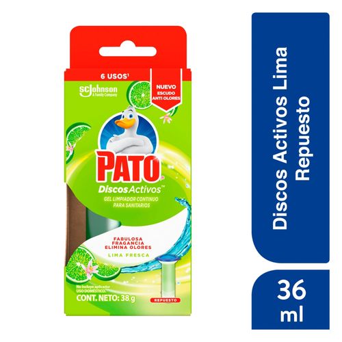 Discos Pato Baños Activos Cítrico Repuesto - 36Ml