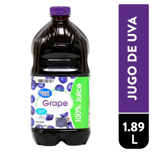 Jugo Great Value De Uva - 1890ml