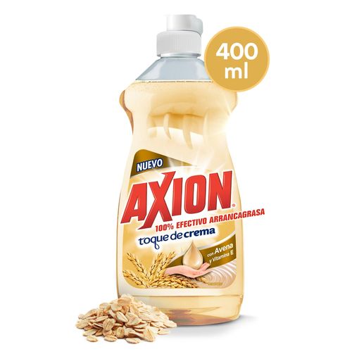 Lavaplatos Líquido Axion Avena Y Con Vitamina E, Arrancagrasa - 400ml