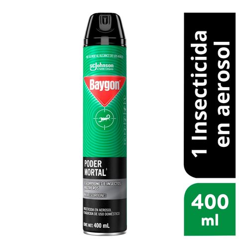 Insecticida Baygon Aerosol Poder Mortal -400ml