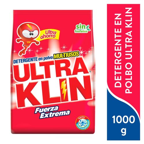 Detergente Ultraklin Fuerza Extra -1000gr