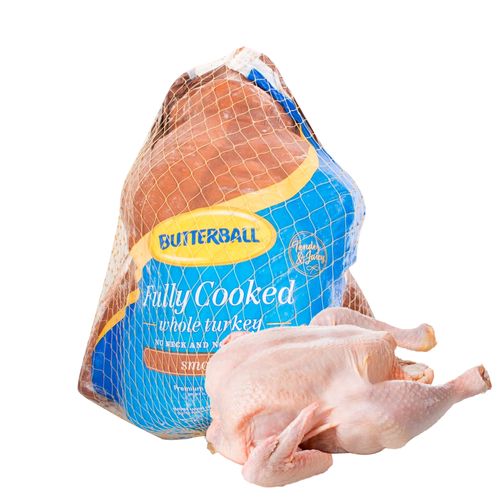 Pavo Butterball premium ahumado whole turkey, contiene 5 kilos aproximadamente - Precio indicado por kilo