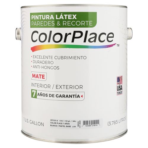 Pintura acrilica Lanco 7 años de garantía, Color Place bcoptel galon