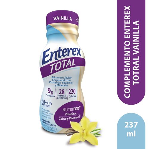 Complemento Enterex Totral vainilla -237 ml