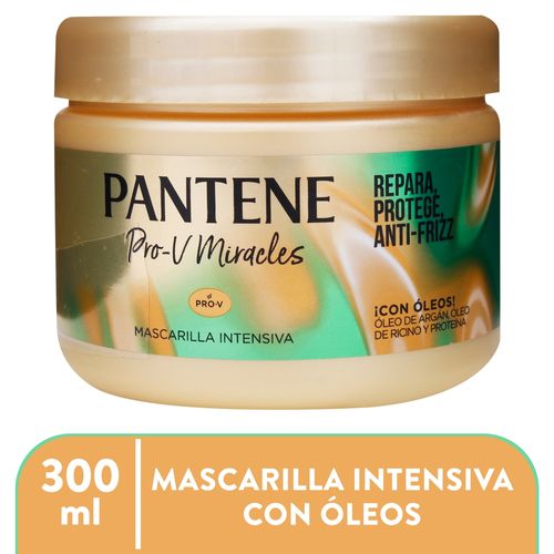 Mascarilla Intensiva Pantene Pro-V Miracles Repara, Protege, Anti-Frizz - 300ml